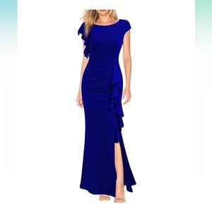 XL Royal Blue Mermaid style dress (new with tags never worn)